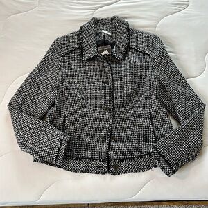 WHBM Black & White Jacket NWT